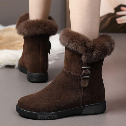 Botas de nieve cálidas y gruesas para mujer