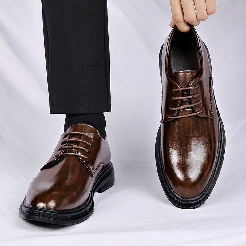 Zapatos de cuero formales para negocios para hombre