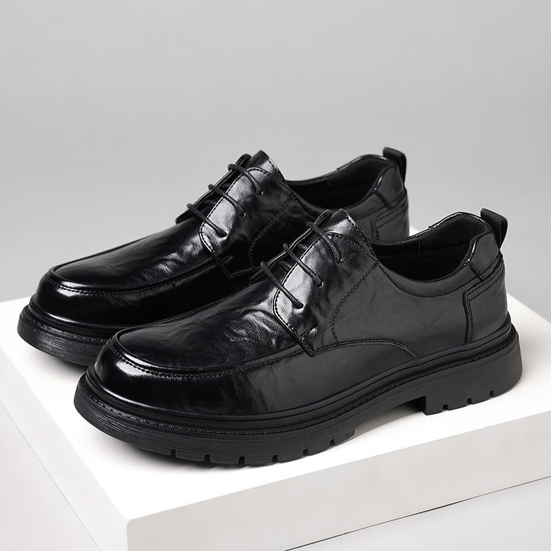Zapatos de cuero casuales y versátiles para hombre