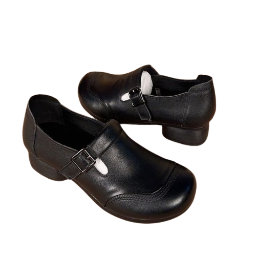 Zapatos de cuero resistentes al desgaste para mujer