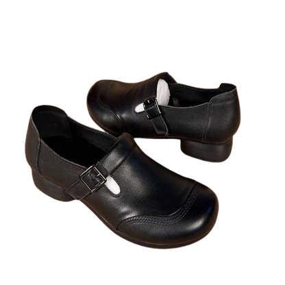 Zapatos de cuero resistentes al desgaste para mujer