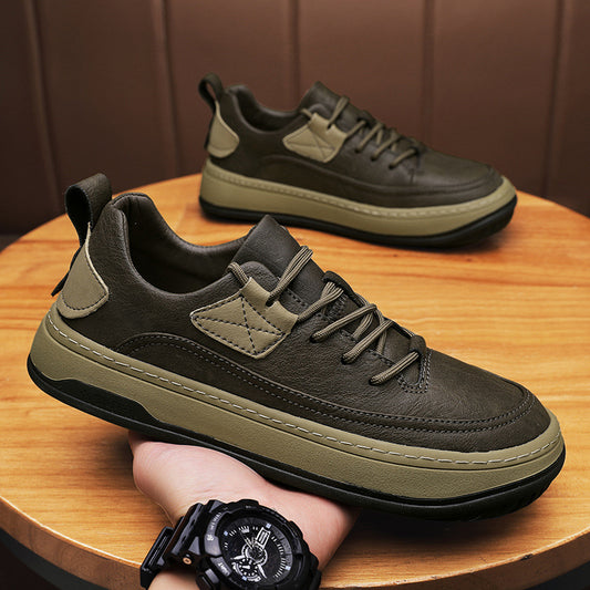 Zapatillas versátiles de estilo retro y ropa de trabajo para hombre