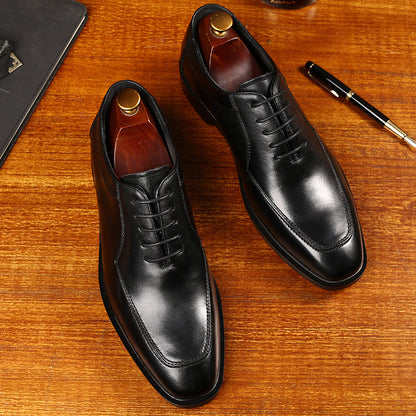 🐂Cuero🐂Zapatos Oxford de estilo británico estándar