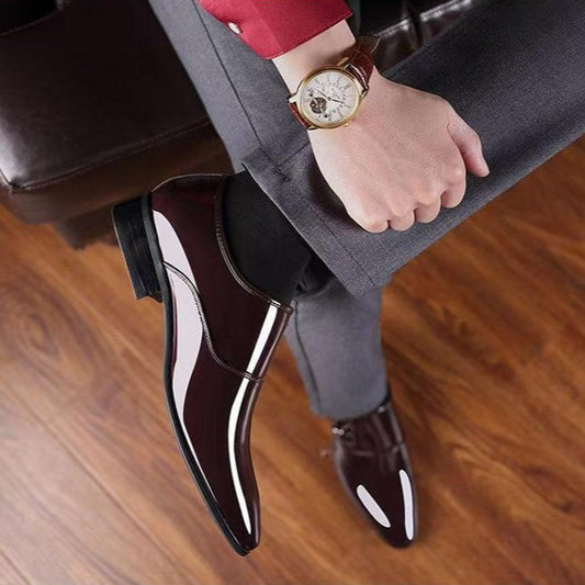 🐂Cuero🐂Zapatos de cuero con tiras laterales