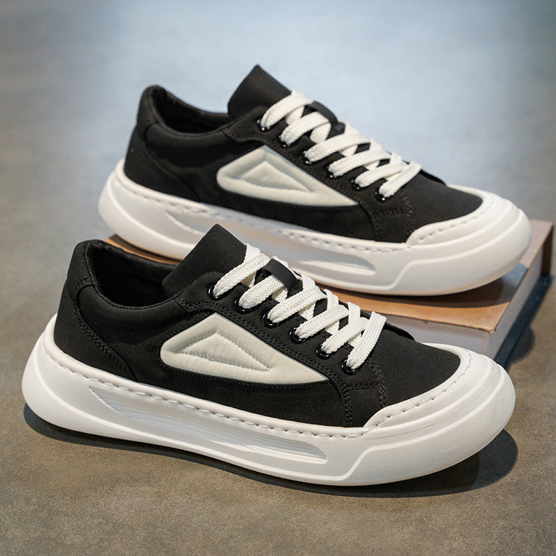 Zapatillas de plataforma versátiles de suela blanda para hombre