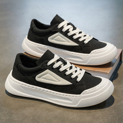 Zapatillas de plataforma versátiles de suela blanda para hombre