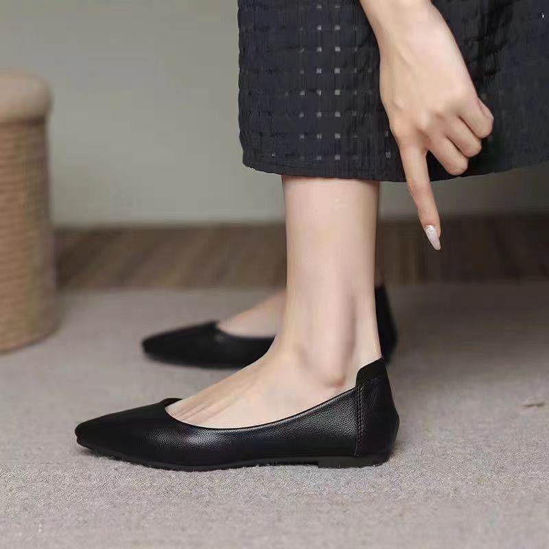 Zapatos planos de suela blanda para mujer