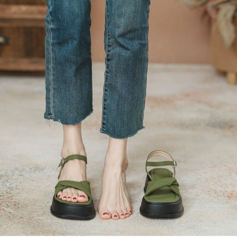 Sandalias de playa de una sola tira para hombre