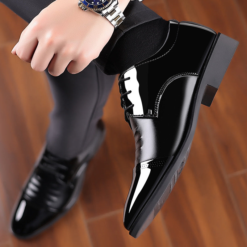 Zapatos de charol brillante para hombre