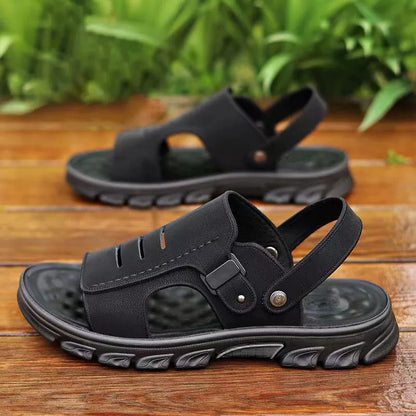 Sandalias tipo zueco con plataforma para hombre