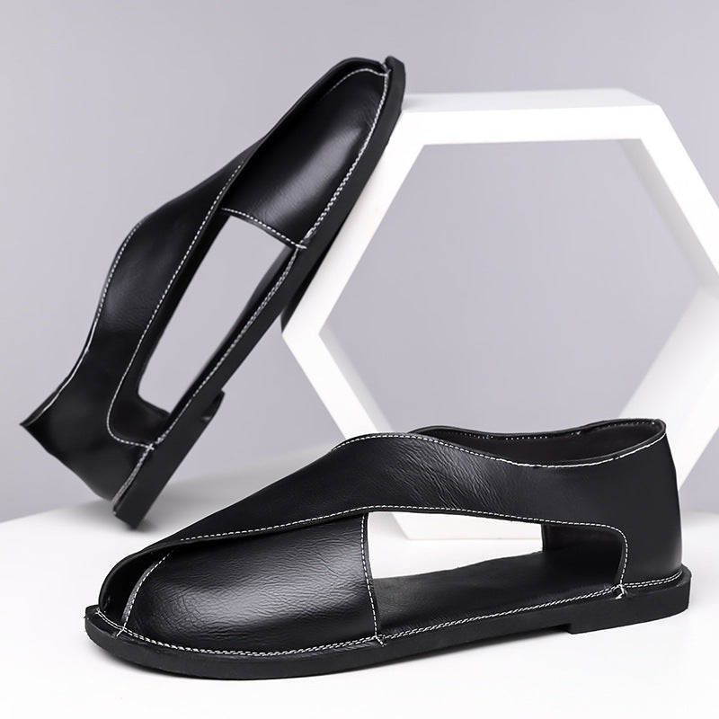 Sandalias retro sin cordones para hombre