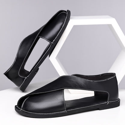 Sandalias retro sin cordones para hombre