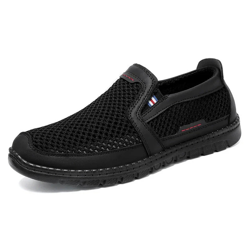 Zapatos masculinos primavera nueva superficie de red zapatos masculinos zapatos ligeros de poliuretano