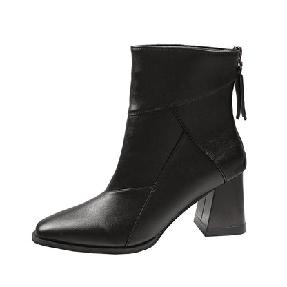Botas de moda de tacón alto para mujer de estilo vintage