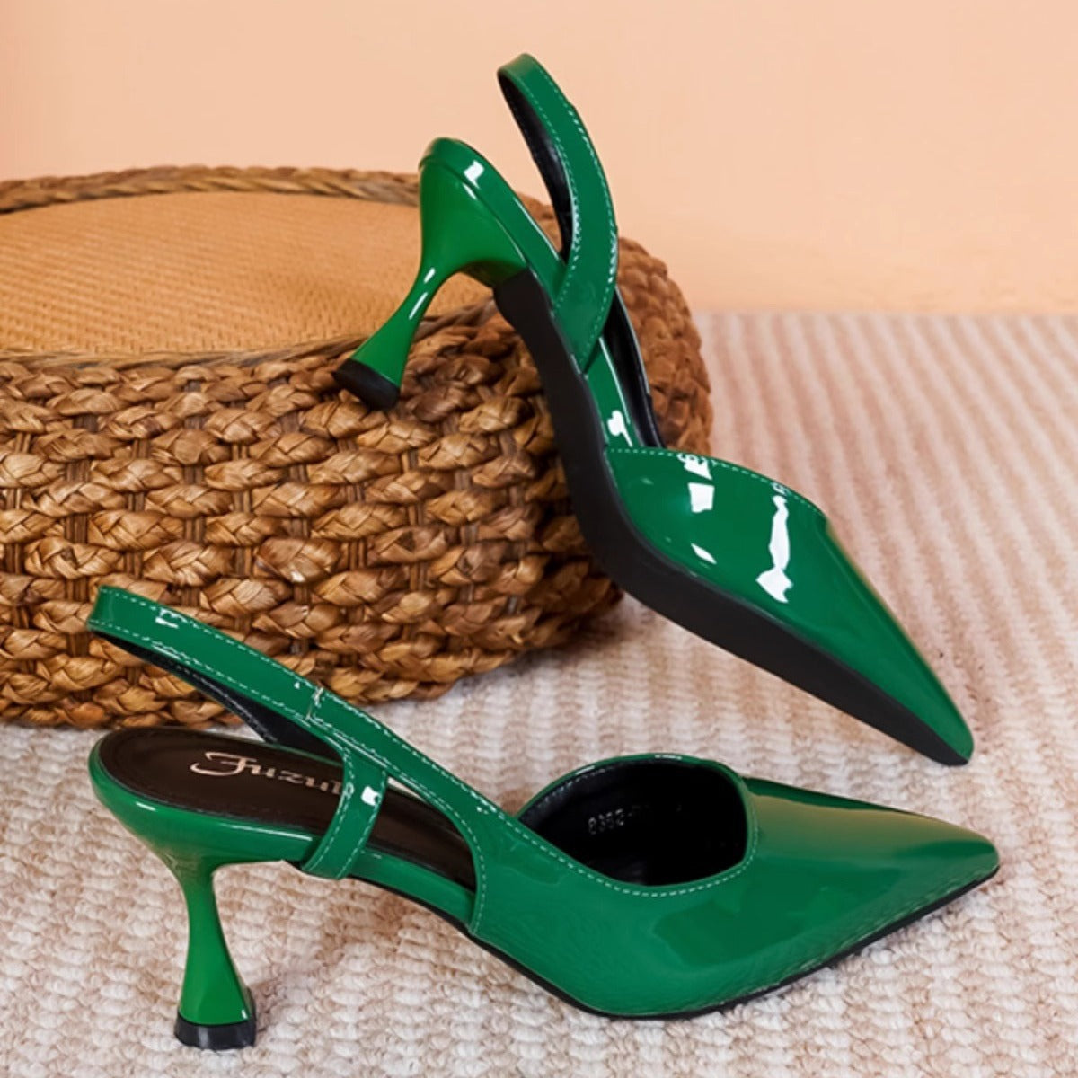 (verde oscuro) tacones alto