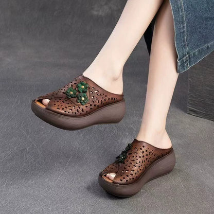 Sandalias de plataforma estilo Birkenstock para mujer
