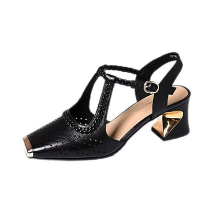 Sandalias cerradas de estilo francés para mujer
