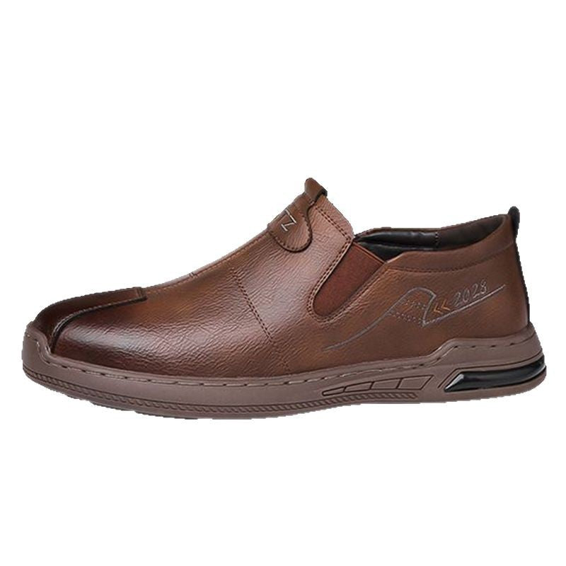 Zapatos de cuero suave sin cordones