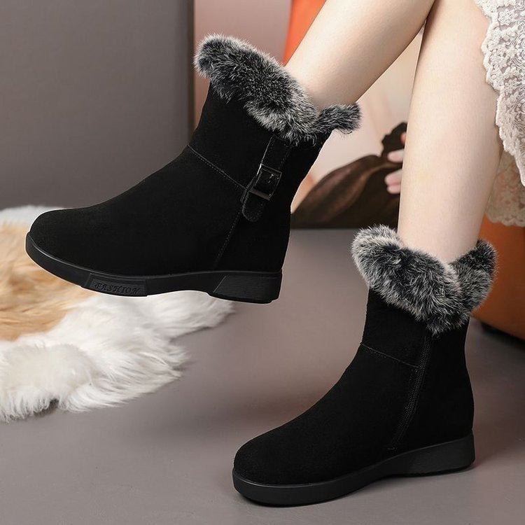 Botas de nieve cálidas y gruesas para mujer