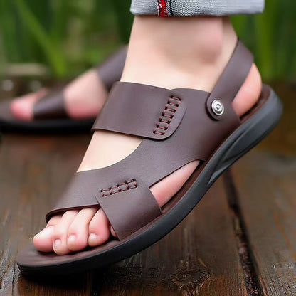 Sandalias de conducir para hombre, de suela gruesa y antideslizantes