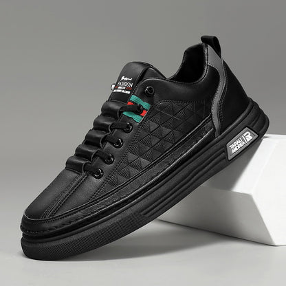 Zapatos planos de cuero suave para hombre coreano