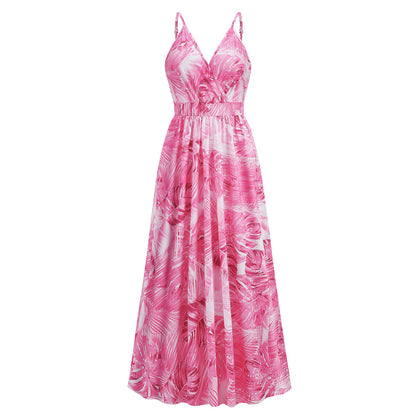 Vestido de tirantes finos y escote en V
