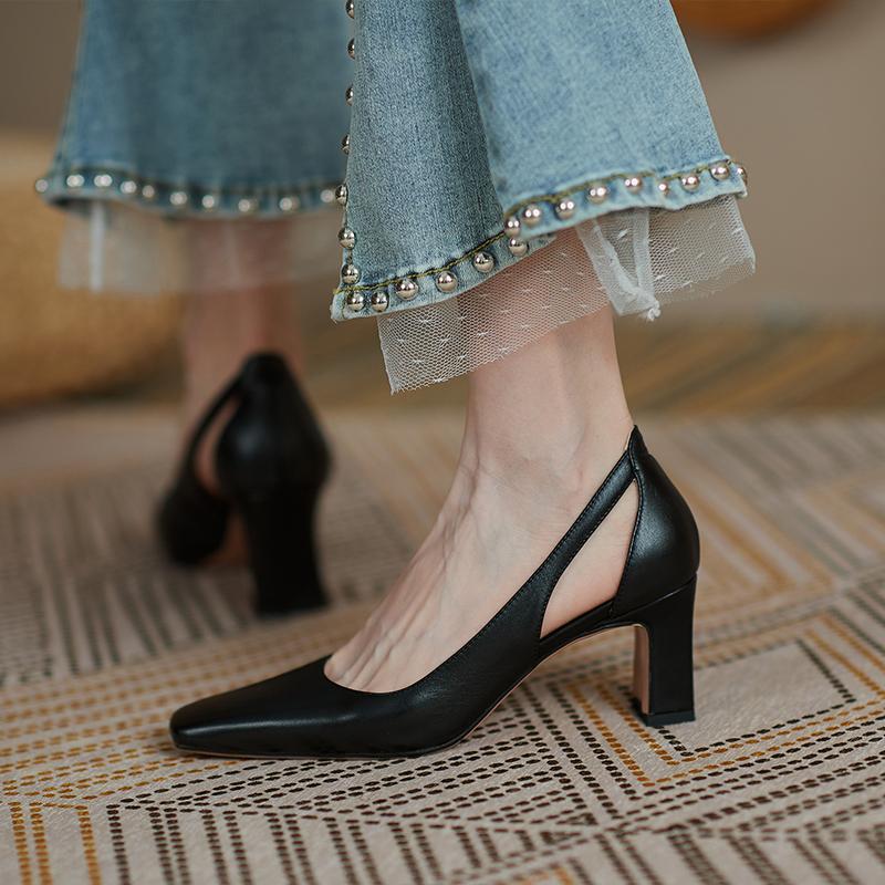 Tacones altos vintage para mujer