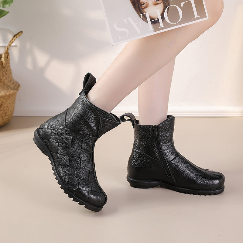 Botines de Dama de Estilo Casual y Suela Gruesa