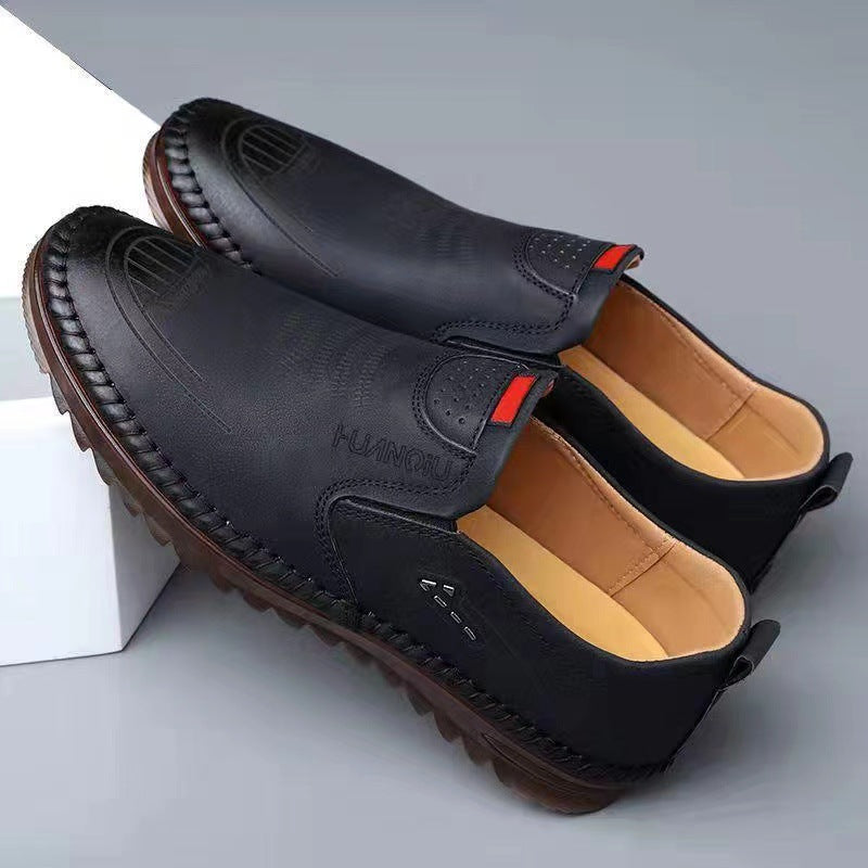 Zapatos de vestir para conducir, antideslizantes y de suela blanda