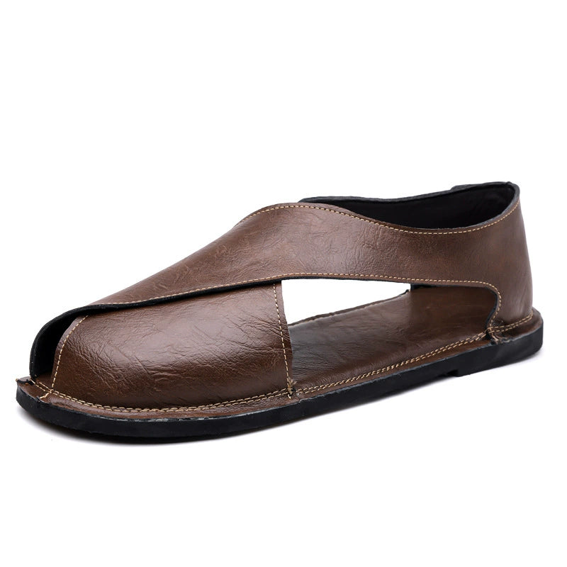 Sandalias retro sin cordones para hombre