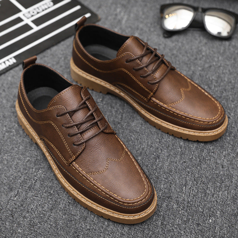Zapatos de cuero casuales y de moda para hombre