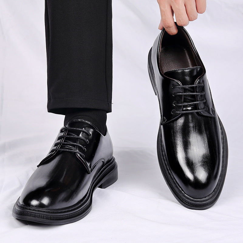 Zapatos de cuero formales para negocios para hombre