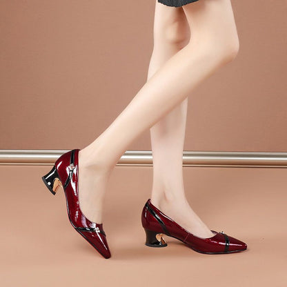(línea roja) tacones altos para mujeres
