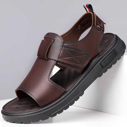 Sandalias de velcro de suela gruesa para hombre