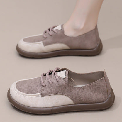 Zapatos resistentes al desgaste con punta redonda para mujer