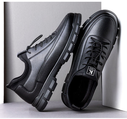 Zapatos casuales de cuero estilo deportivo para hombre
