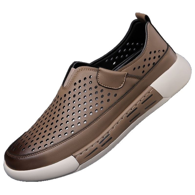 Zapatos slip-on para hombre con recortes