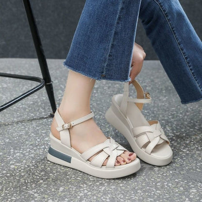 Sandalias de plataforma de suela blanda para