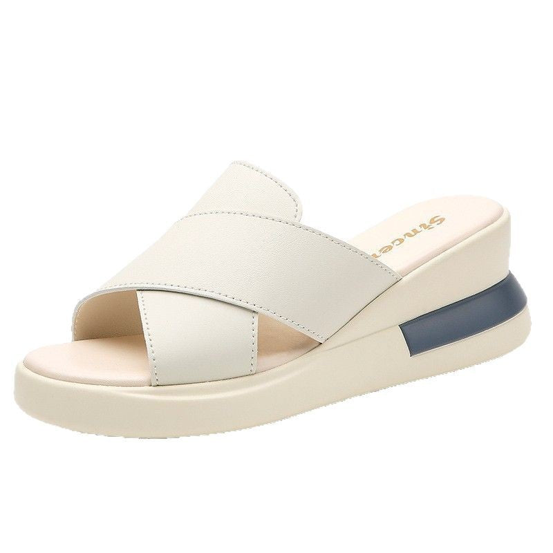 Sandalias de plataforma de punta abierta para mujer