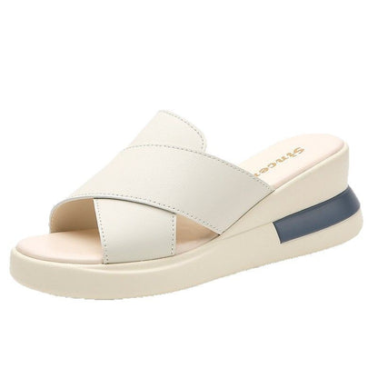 Sandalias de plataforma de punta abierta para mujer