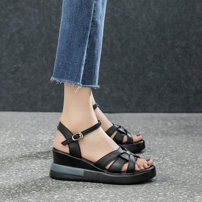 Sandalias de plataforma de suela blanda para