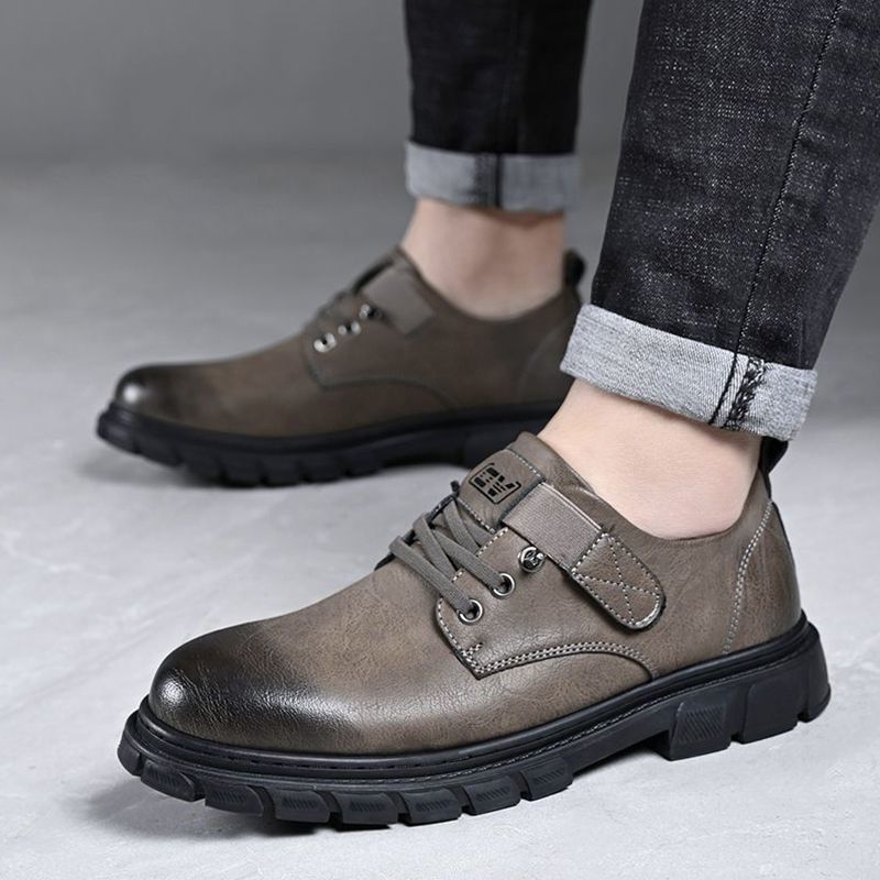 Zapatos de cuero genuino de vaca para hombre