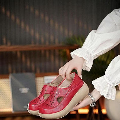 Zapatos individuales transpirables con diseño calado