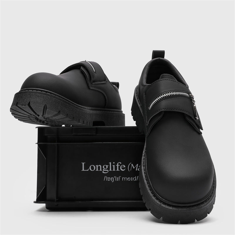 Zapatos casuales de cuero mate premium para hombre