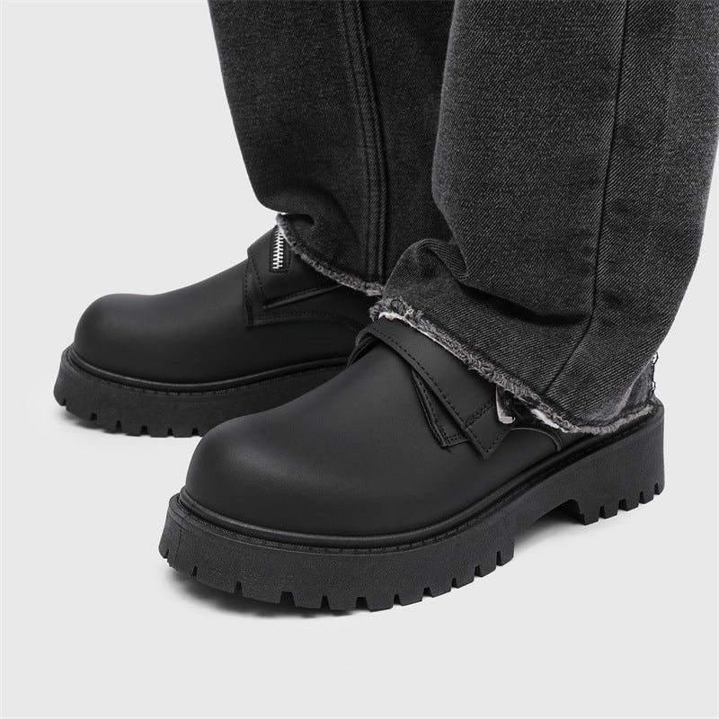 Zapatos casuales de cuero mate premium para hombre