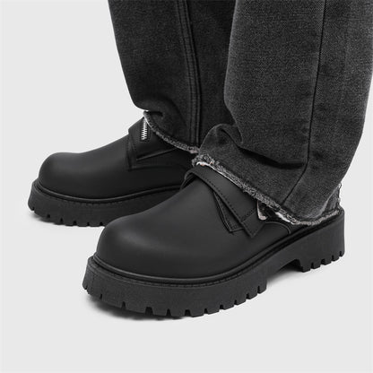 Zapatos casuales de cuero mate premium para hombre