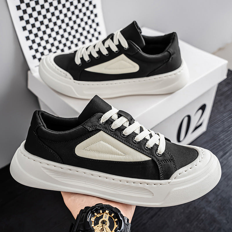 Zapatillas de plataforma versátiles de suela blanda para hombre