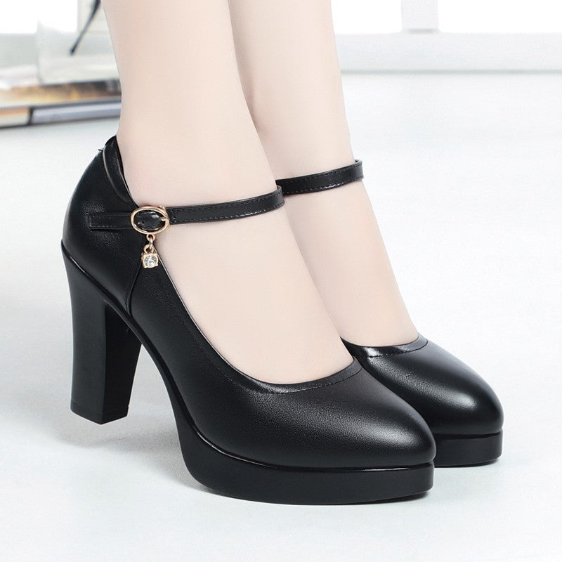(7cm y 5cm) tacones altos femeninos