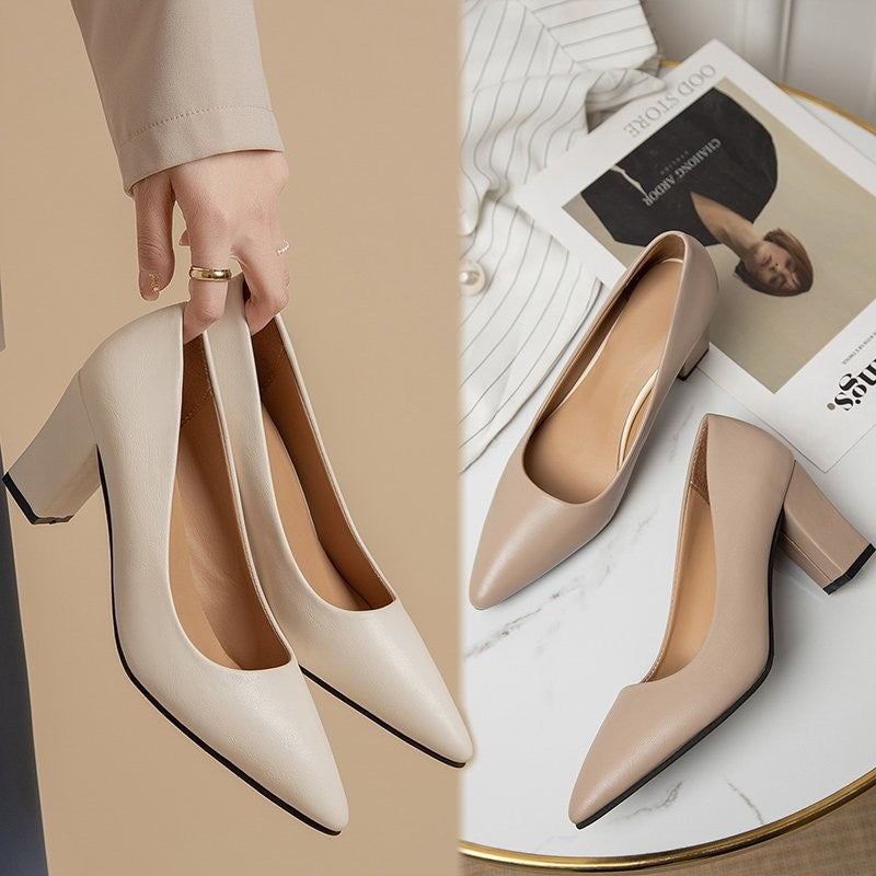 (boca poco profunda) tacones altos