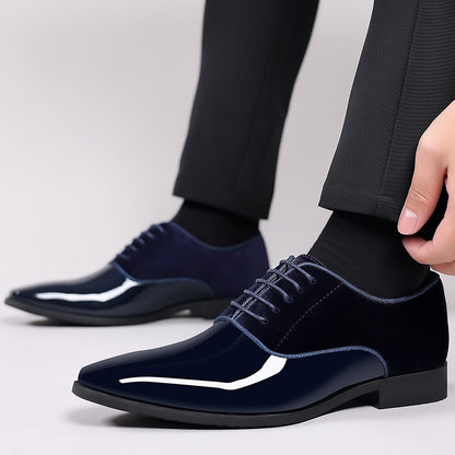 Zapatos bajos de cuero para hombre, estilo británico